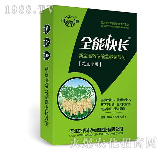 全能快長(zhǎng)（花生專用）-新型高效濃縮營(yíng)養(yǎng)調(diào)節(jié)劑-為峰
