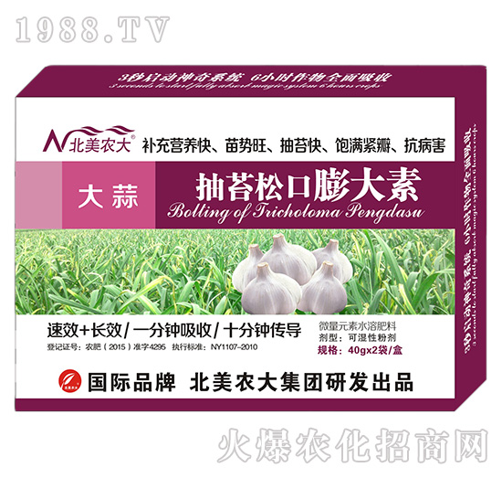 大蒜抽苔松口膨大素-北美農大