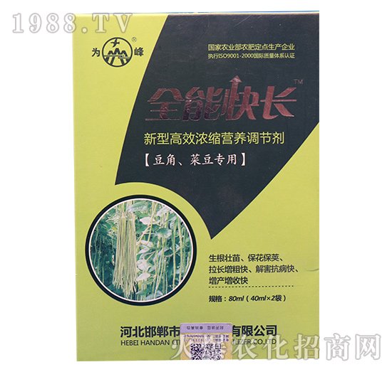 豆角、菜豆專用高效高效濃縮營(yíng)養(yǎng)調(diào)控劑-全能快長(zhǎng)-為峰肥業(yè)