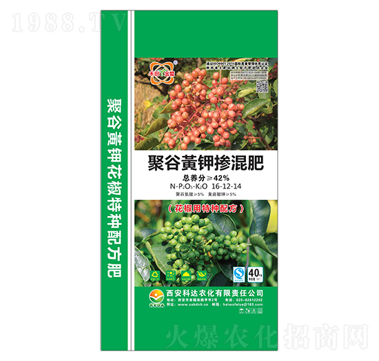 花椒專用聚谷黃鉀摻混肥16-12-14-科達農(nóng)化