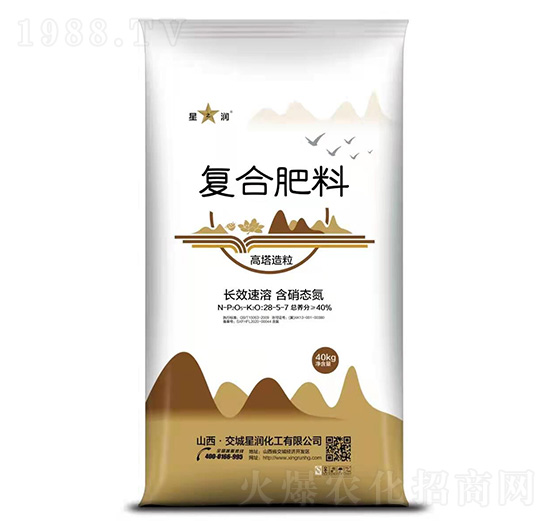 高塔造粒復合肥料28-5-7-星潤化工
