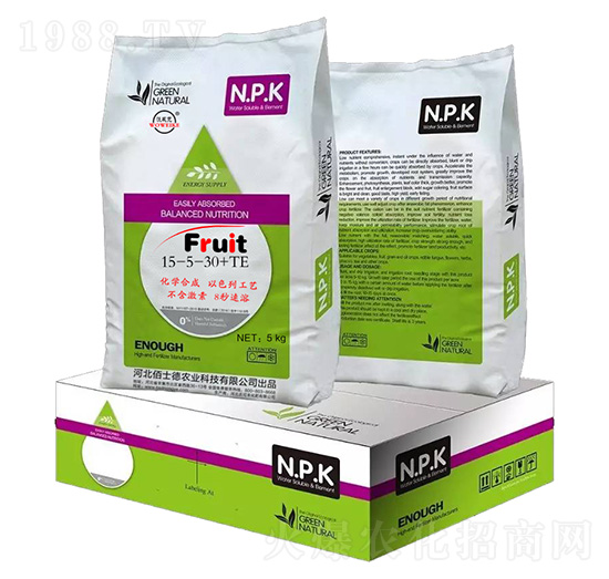 水溶肥料15-5-30+TE-Fruit-佰士德農業(yè)