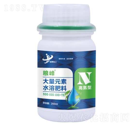 高氮型大量元素水溶肥料300-100-100+TE 糧峰 金牌化工