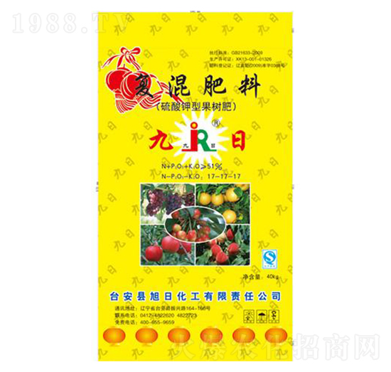 硫酸鉀型果樹(shù)專(zhuān)用復(fù)混肥料17-17-17-九日-旭日化工