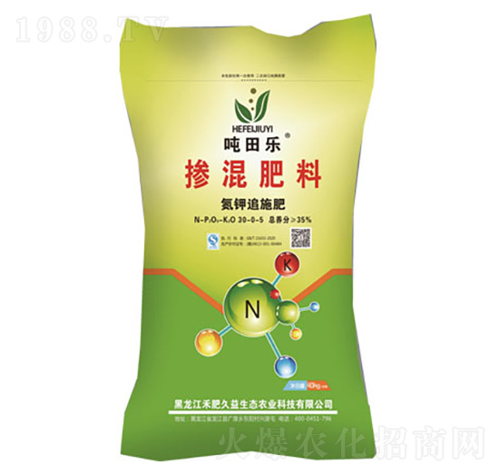 氮鉀追施肥摻混肥30-0-5-噸田樂(lè)-禾肥久益