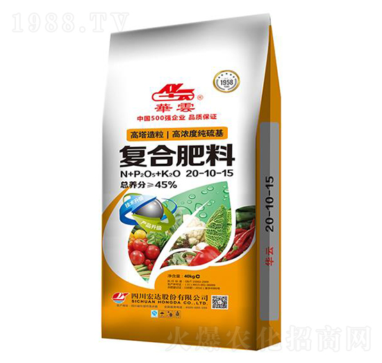 高濃度硫酸鉀復合肥料20-10-15-華云-宏達股份