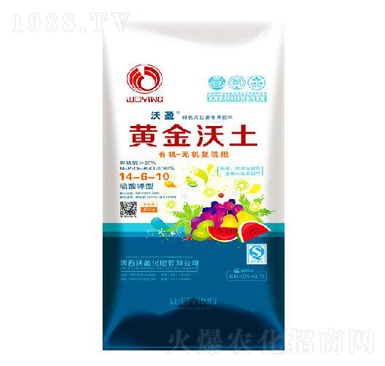 有機-無機復(fù)混肥14-6-10-黃金沃土-沃盈生物