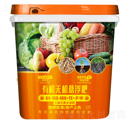 有機(jī)無(wú)機(jī)懸浮肥60-100-400+TE-特萊爾