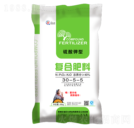 玉米適用硫酸鉀型復合肥料30-5-5-中瑞石化