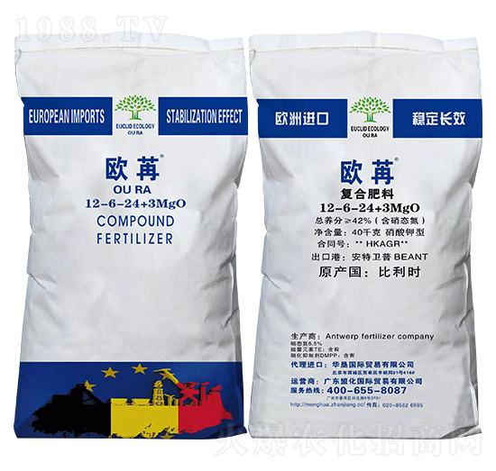 硝酸鉀型復(fù)合肥料12-6-24+3MgO-歐苒-盟化國際