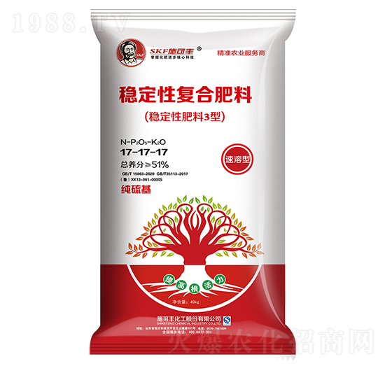 穩(wěn)定性復(fù)合肥料17-17-17-施可豐