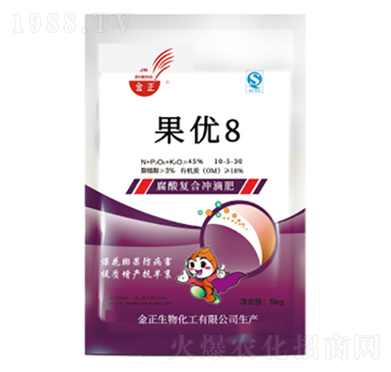 有機(jī)無(wú)機(jī)沖滴肥料-果優(yōu)8-金正生物