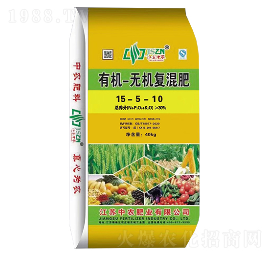 有機(jī)-無機(jī)復(fù)混肥料15-5-10-中農(nóng)肥業(yè)