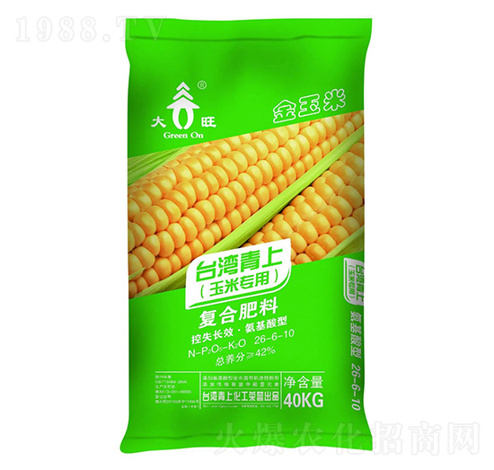 玉米專(zhuān)用復(fù)合肥料26-6-10-臺(tái)灣青上-青上化肥
