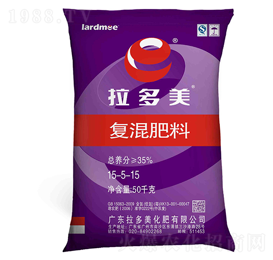 尿氯基復混肥料15-5-15-E族-拉多美