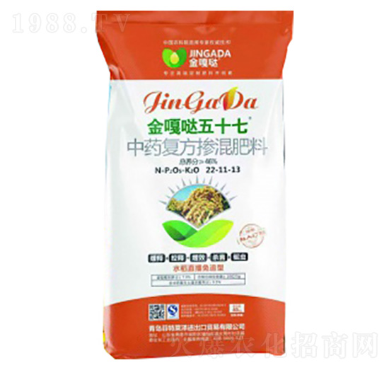 中藥復方摻混肥料22-11-13-金嘎噠五十七-菲特萊澤