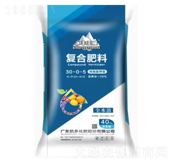 純硫酸鉀型復合肥料30-0-5-冰豐王座-凱多化肥