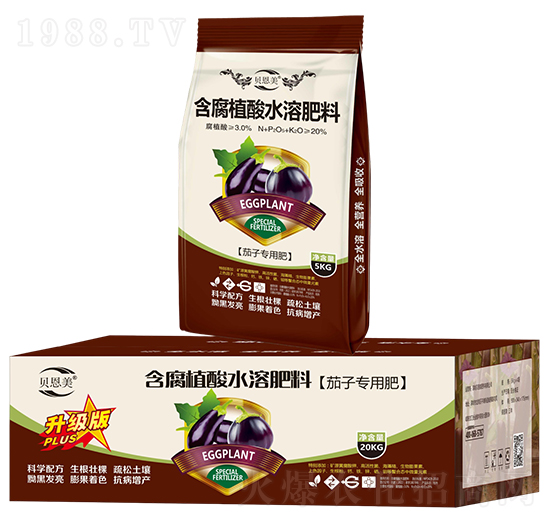 茄子專(zhuān)用含腐植酸水溶肥料（箱）-貝恩美