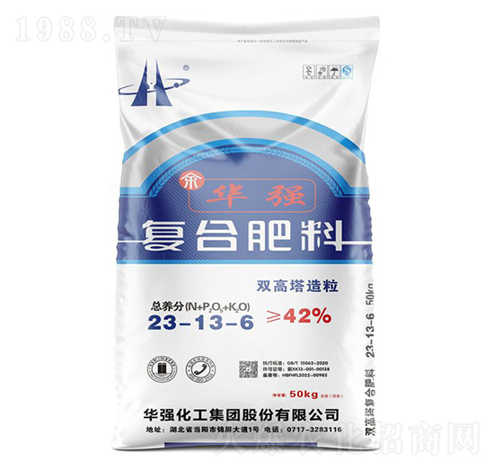 雙高塔造粒復(fù)合肥料23-13-6-余華強-華強化工集團