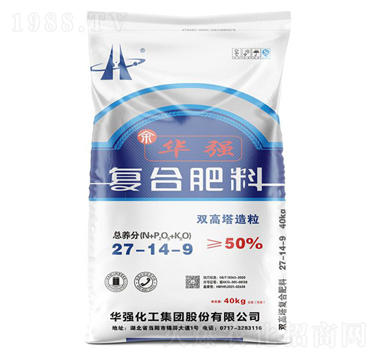 雙高塔造粒復合肥料27-14-9-余華強-華強化工集團