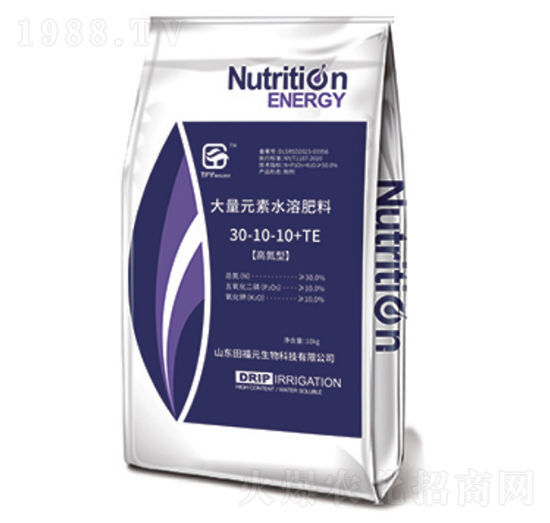 大量元素水溶肥料30-10-10+TE-福元生物