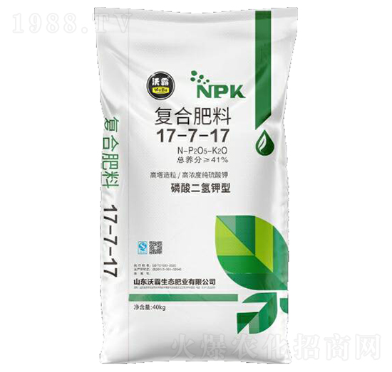 磷酸二氫鉀型復合肥料17-7-17-沃霸