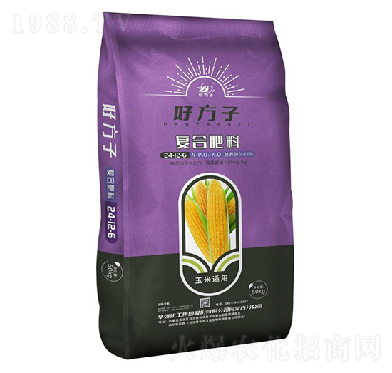 玉米適用復合肥料24-12-6-好方子-華強化工集團