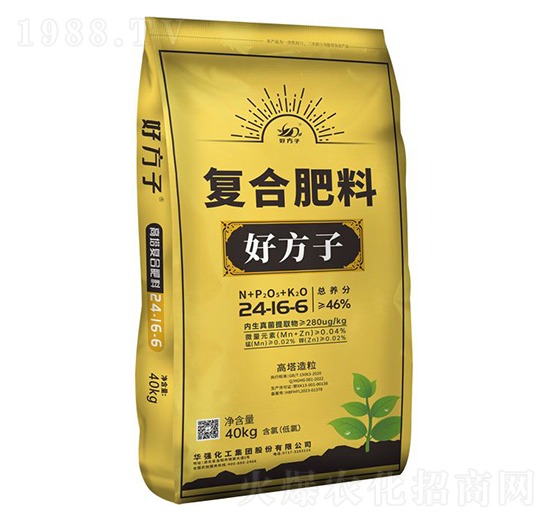 高塔造粒復(fù)合肥料24-16-6-好方子-華強(qiáng)化工集團(tuán)