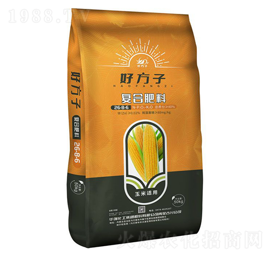玉米適用復(fù)合肥料26-8-6-好方子-華強化工集團(tuán)