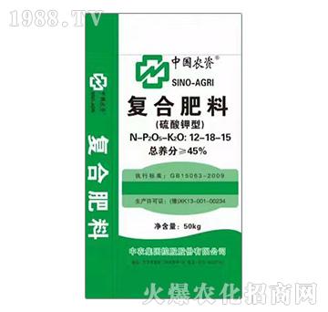 硫酸鉀型復(fù)合肥料12-18-15-益生源