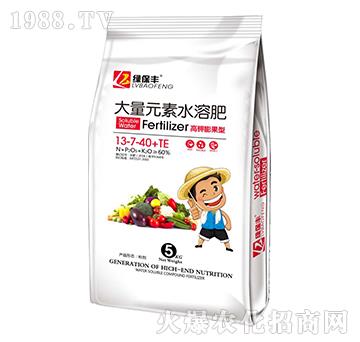 高鉀膨果型大量元素水溶肥料13-7-40+TE-綠保豐-潤(rùn)儂清