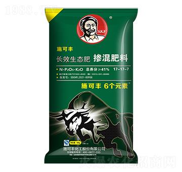 長效生態(tài)肥摻混肥料17-17-7-6個元素-施可豐