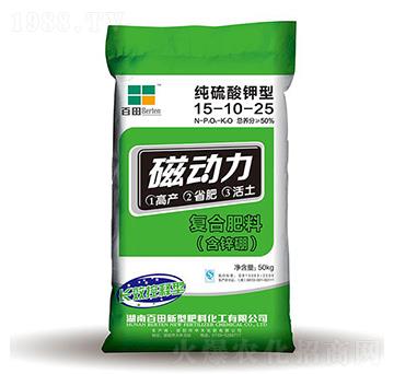純硫酸鉀型復(fù)合肥料15-10-25-磁動力-百田