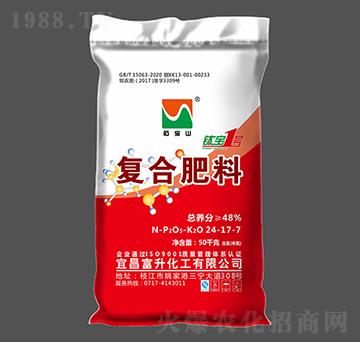 高塔氯基復(fù)合肥料24-17-7-鈦寶1號(hào)-石寶山-富升化工