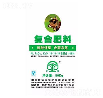 吐綠復合肥（硫酸鉀型）15-15-15-隆科農(nóng)資
