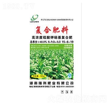 隆科牌高濃度硫酸鉀硝基復合肥15-6-19-隆科農(nóng)資