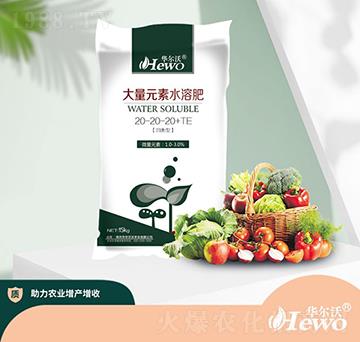 均衡型大量元素水溶肥20-20-20+TE-華爾沃