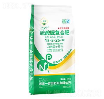 硫酸脲復(fù)合肥料15-5-25+TE-一畝糧-一畝田肥業(yè)