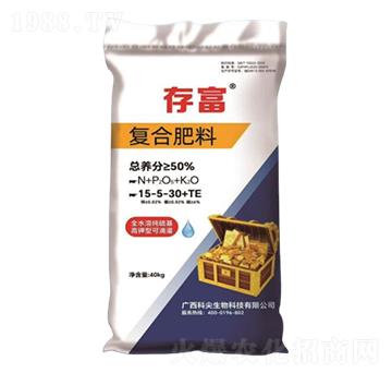 純硫基復(fù)合肥料15-5-30+TE-存富-科尖生物